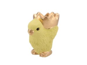 EASTER CHICKEN-BOWL YELLOW 14X9,5X14CM N