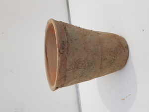 aged terracotta pot rond s/m