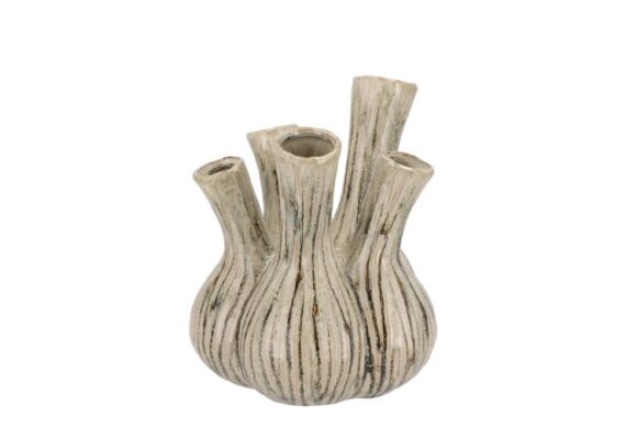 aglio green active glaze vase 13x16cm