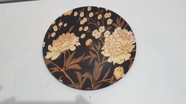 becky decoratie bord zwart – d33cm