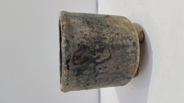 Cilinder Pot boris op voet d14.5 h15.5cm groen es/12