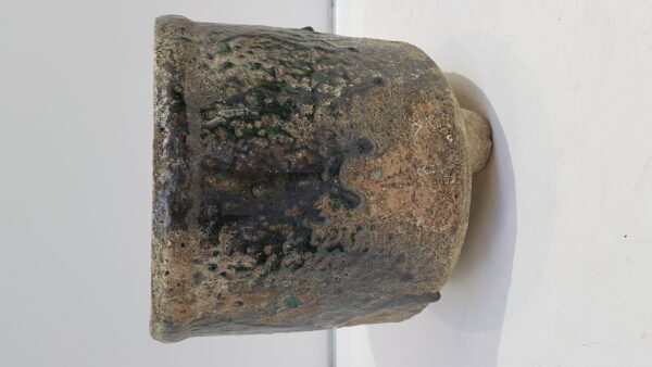 Cilinder Pot boris op voet d17.5 h18cm groen es/15