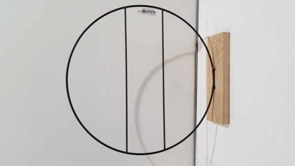 decoratie cirkel zwart – l40xb8xh42cm