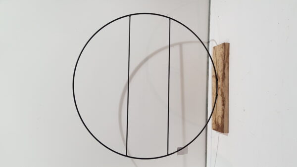decoratie cirkel zwart – l55xb9xh57cm