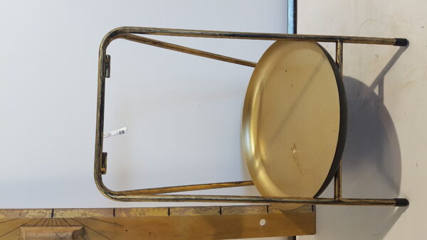 ETAGERE METAAL ZWART/GOUD 31X44CM