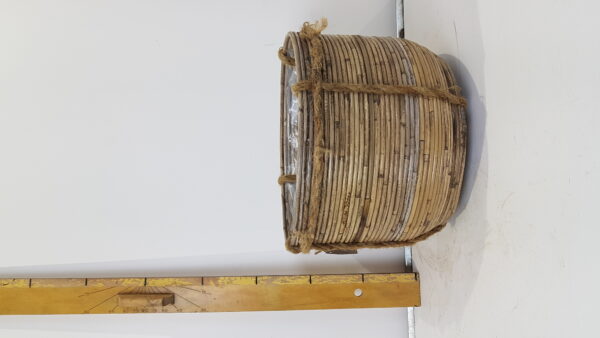 Hanging basket stripe with rope d35h25cm