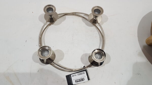 kandelaar dia 27cm zilver