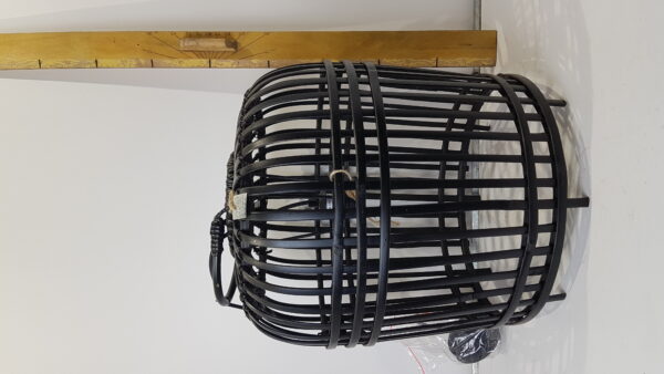 Lampenkap bamboo  zwart d41h47cm