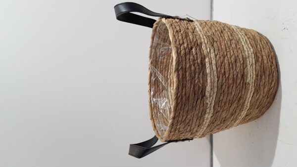 Mand ambon naturel m/plastic liner d28 h24cm