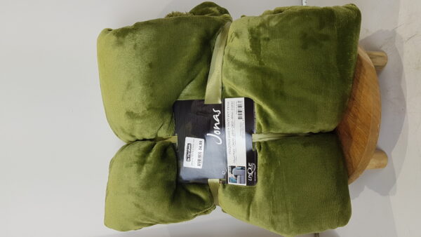 plaid jonas 150×200 avocado green