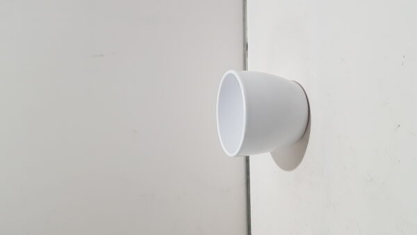pot boule d12 h9.8cm wit mat