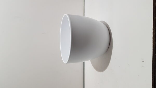 pot boule d22.5 h19.5cm wit mat