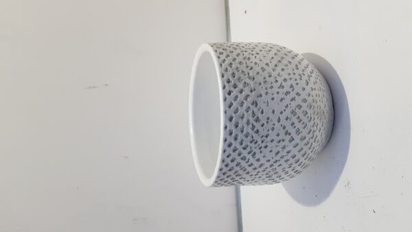 Pot sabine d17 h14cm wit