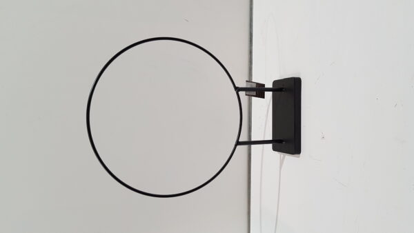ring on foot metal 28x8x38.5cmblack