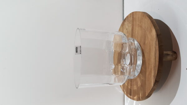 rosa vaas glas – h25xd25cm
