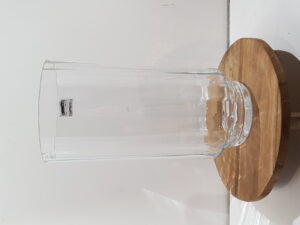 rosa vaas glas - h45xd23cm