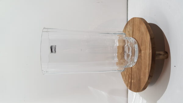 rosa vaas glas – h45xd23cm