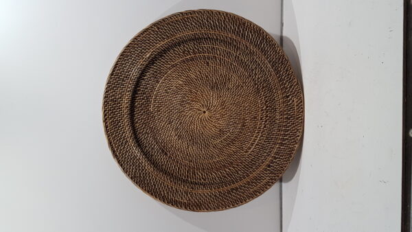 Tray round rattan lombok d65h6cm