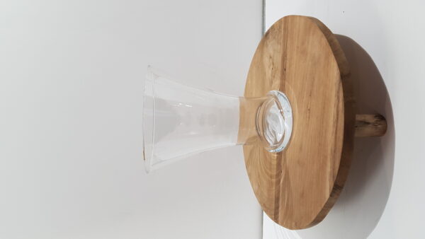 vaas kegelvormig glas h25cm