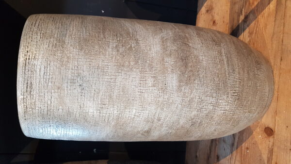 Vaas mira d26 h50cm industrieel wit