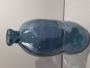 vase simplicity recycled glass 34x34x73cmdark blue