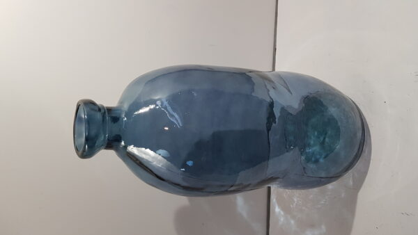 vase simplicity recycled glass 34x34x73cmdark blue