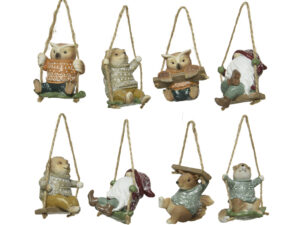 dieren polyresin glitter 8assl5-w5-h7cm