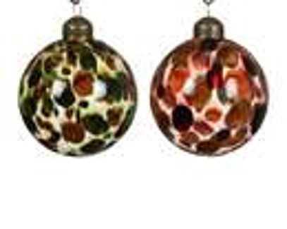 kerstbal glas 2col ass dia8cm – assortie