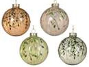 kerstbal glas 4col assdia8cm - assortieh