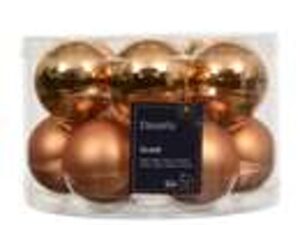 kerstbal glas d5cm brandy 12st