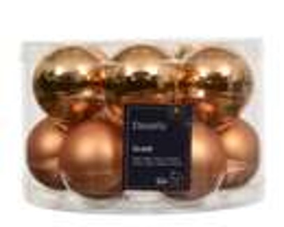 kerstbal glas d5cm brandy 12st