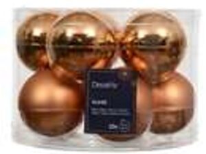 kerstbal glas d6cm brandy 10st