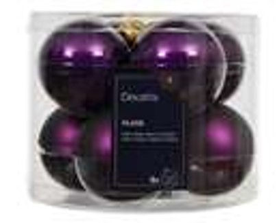 kerstbal glas d7cm vijg 8st