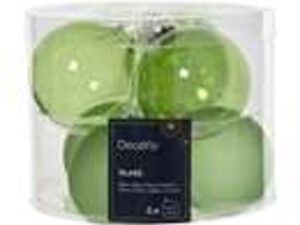 kerstballen glas mixdia6cm - green teako