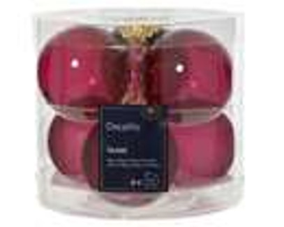 kerstballen glas mixdia6cm – pomegranate