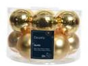 kerstballen glas shiny,matt mix