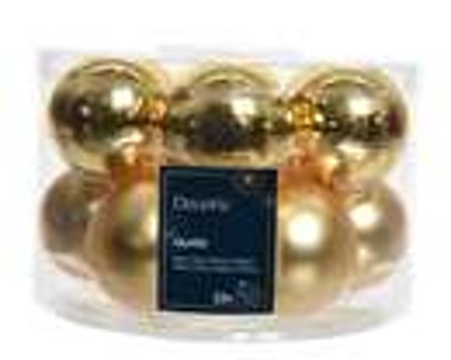 kerstballen glas shiny,matt mix