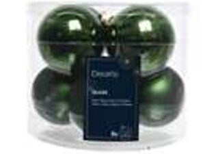 kerstbalmix glas d7cm 8st den.grn