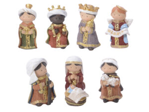 kerstgroep polyresin maria, joseph,l3.5-