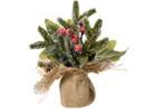 mini boom binnen dia10-h20cm - groen/wit