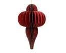 ornament papier d12h20cm rood