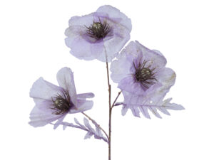 papaver op steel polyesterl13-w19-h76cm